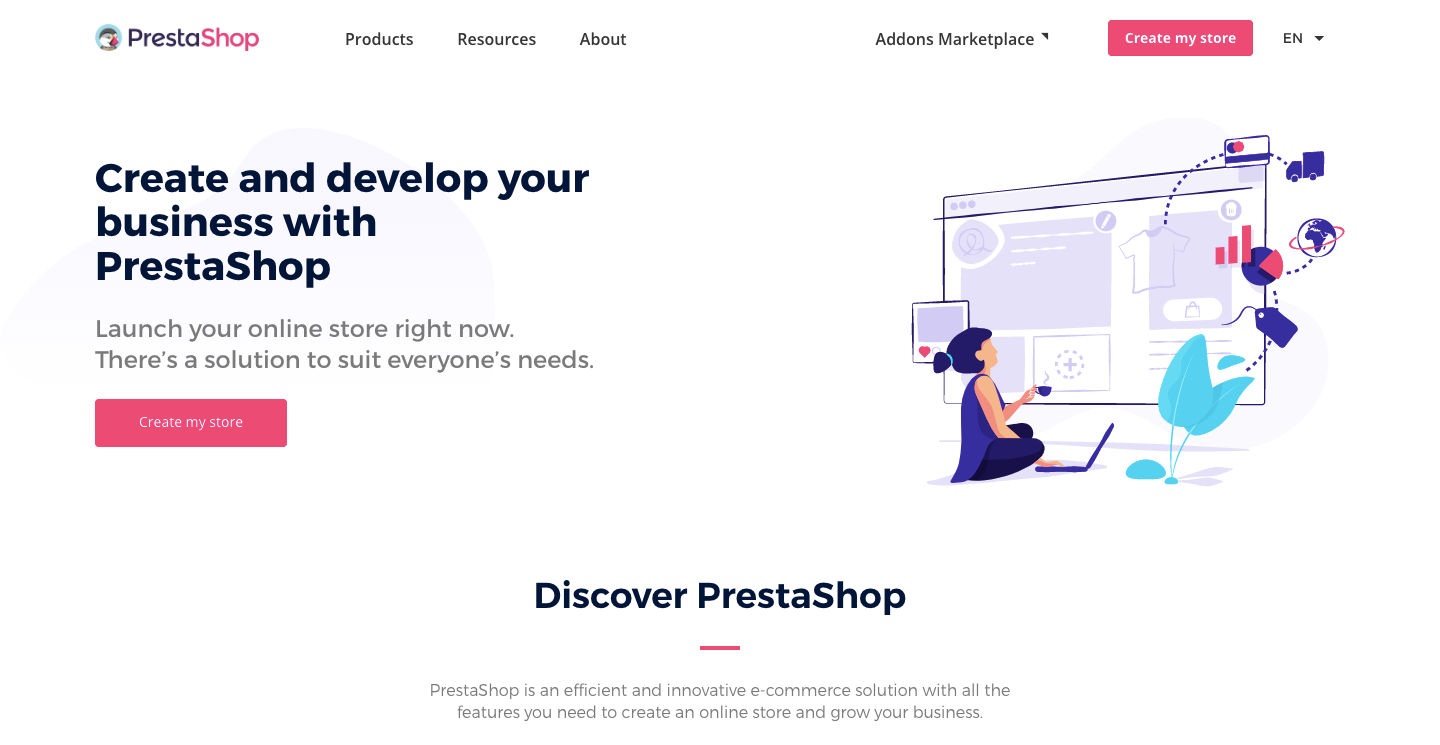 платформа для электронной коммерции prestashop